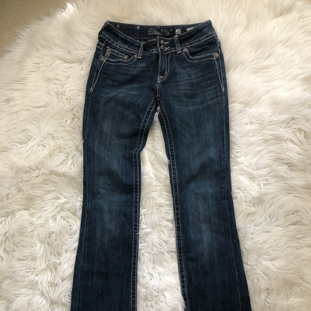 Miss Me Jeans. Rhinestone Embellished. Size 28